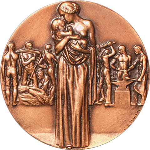 Bronzemedaille der Landesausstellung 1914 Vorderseite